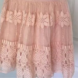 ASTR | Size Sm Skirt. Pretty lace design. Side Zipper. Dry Cleaned.